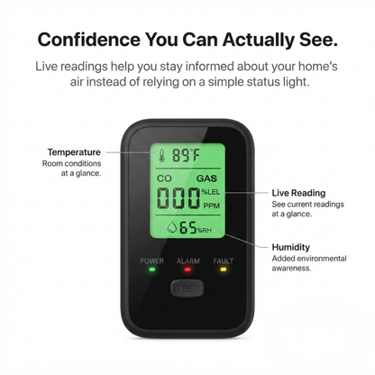 SafeNest™ 4 in 1 Gas Detector