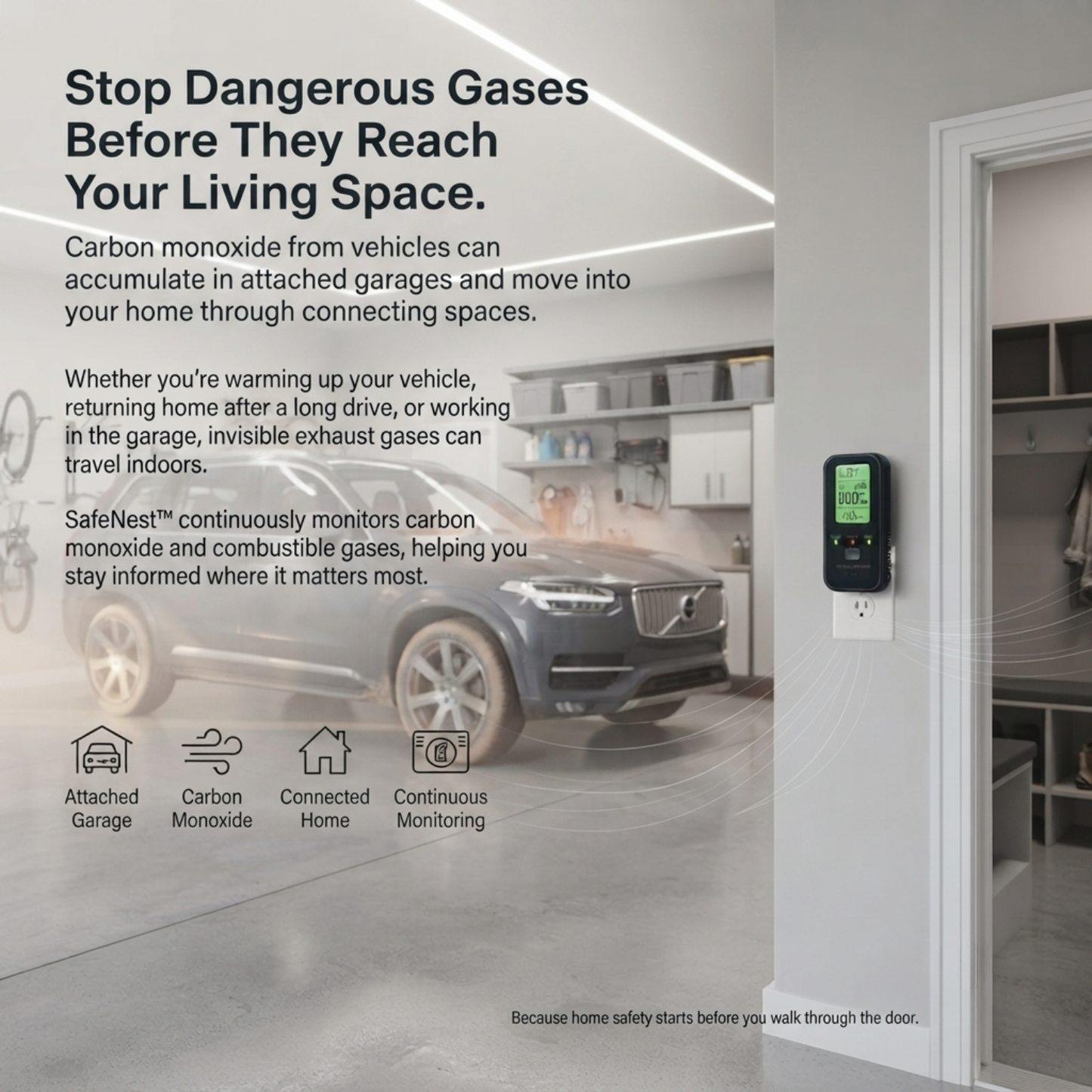 SafeNest™ 4 in 1 Gas Detector