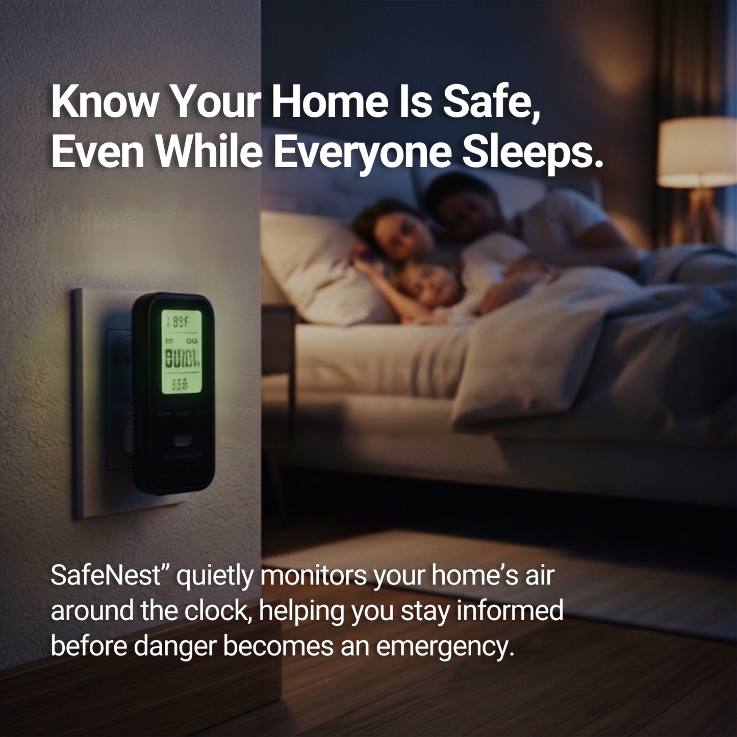 SafeNest™ 4 in 1 Gas Detector