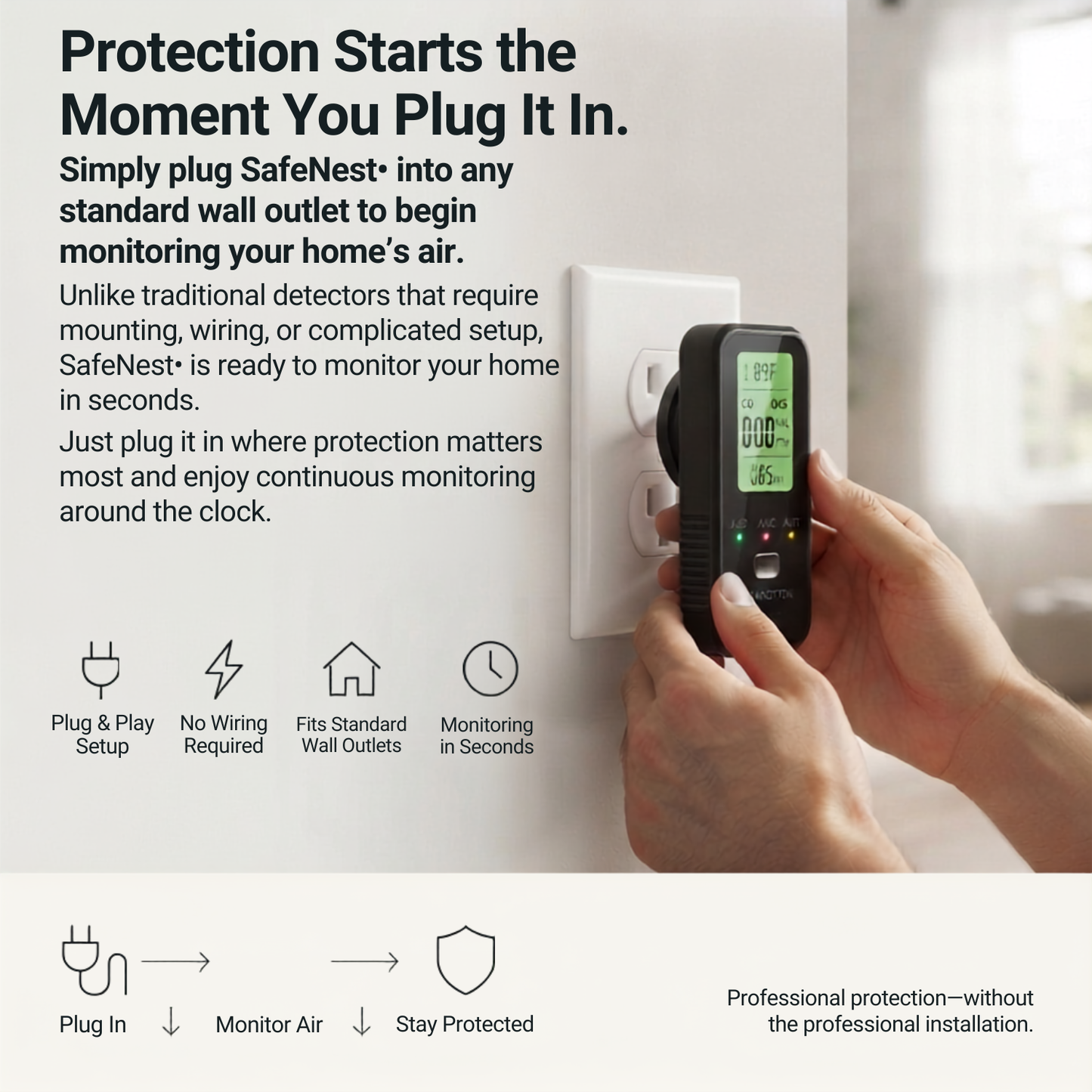 SafeNest™ 4 in 1 Gas Detector