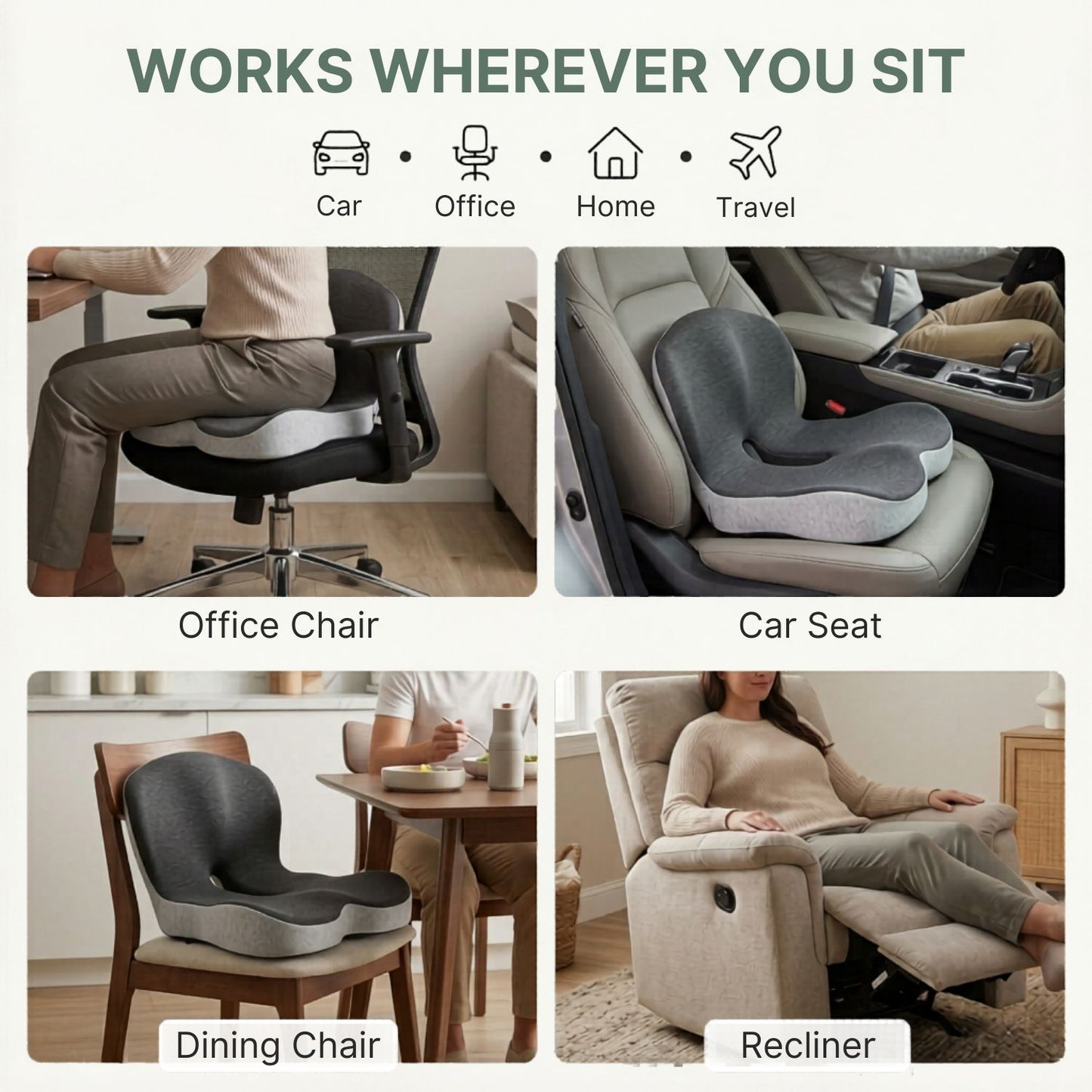 StaySeat™ Orthopedic Support Cushion